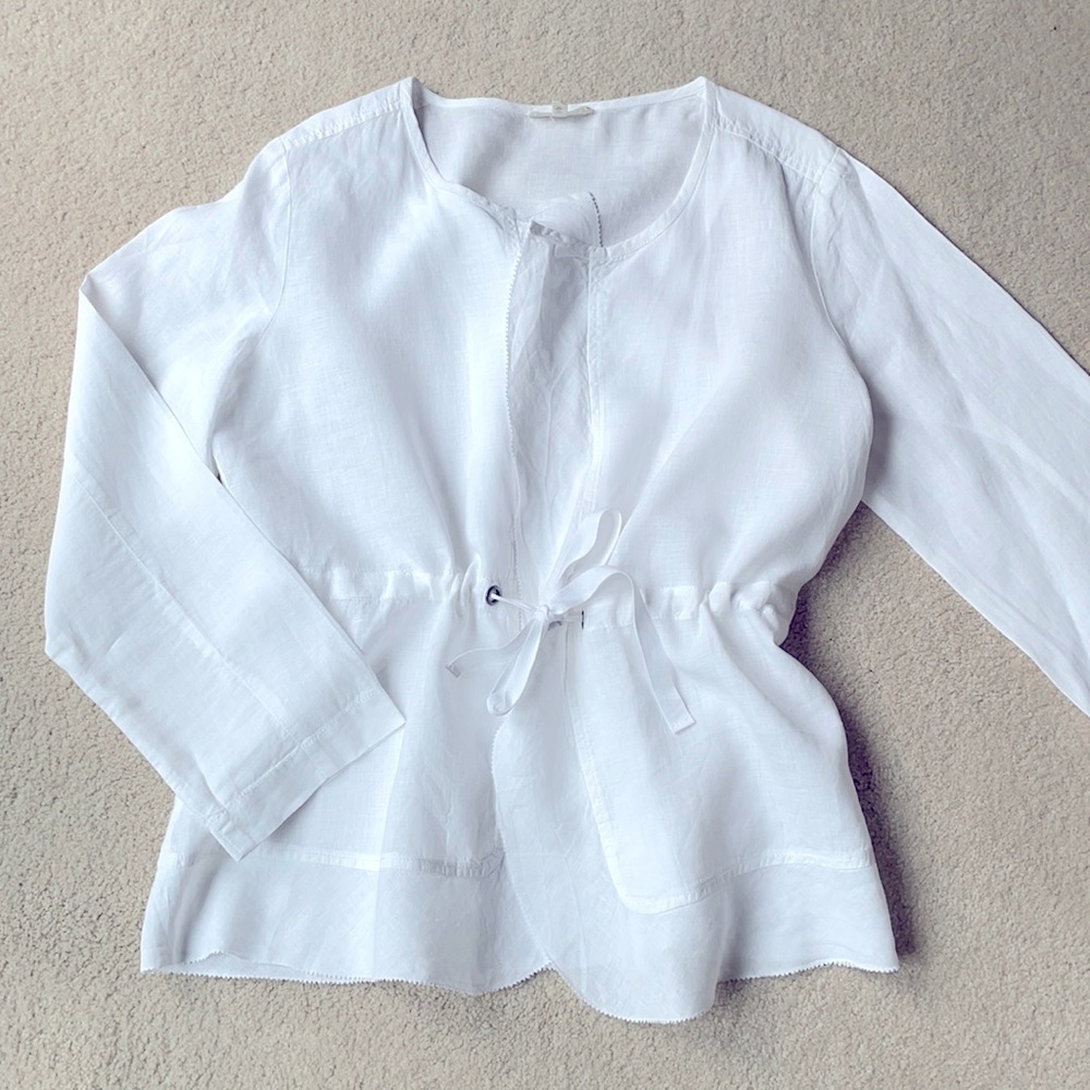 Eileen Fisher linen jacket